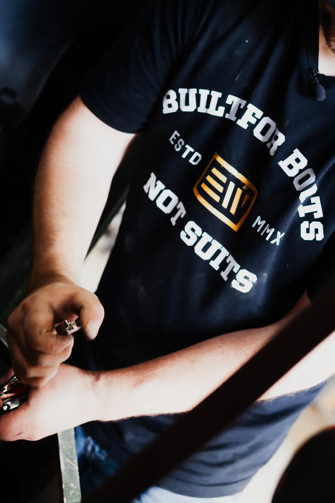 Built For Boots Not Suits Front T-Shirt