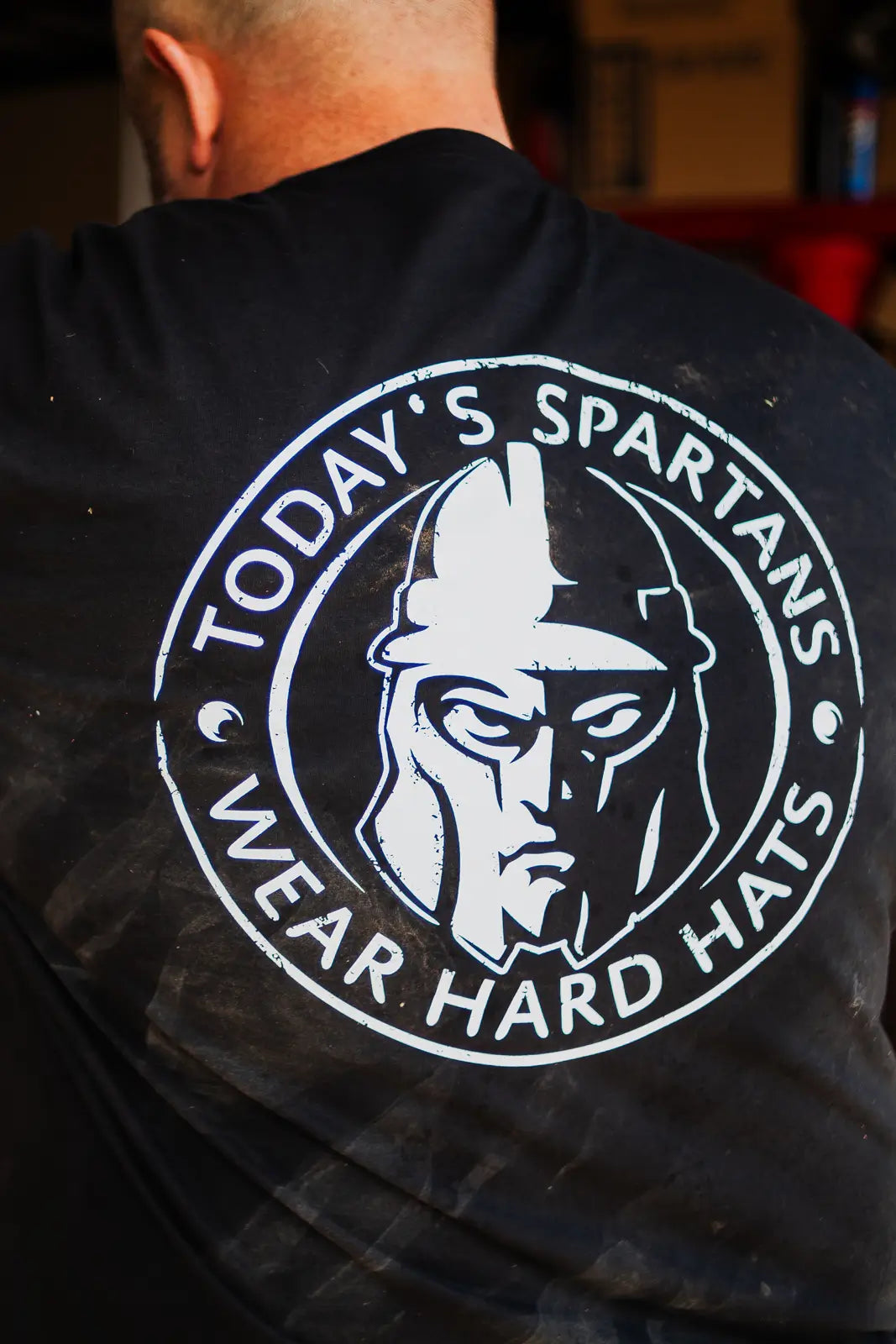 Spartan White Helmet T-Shirt