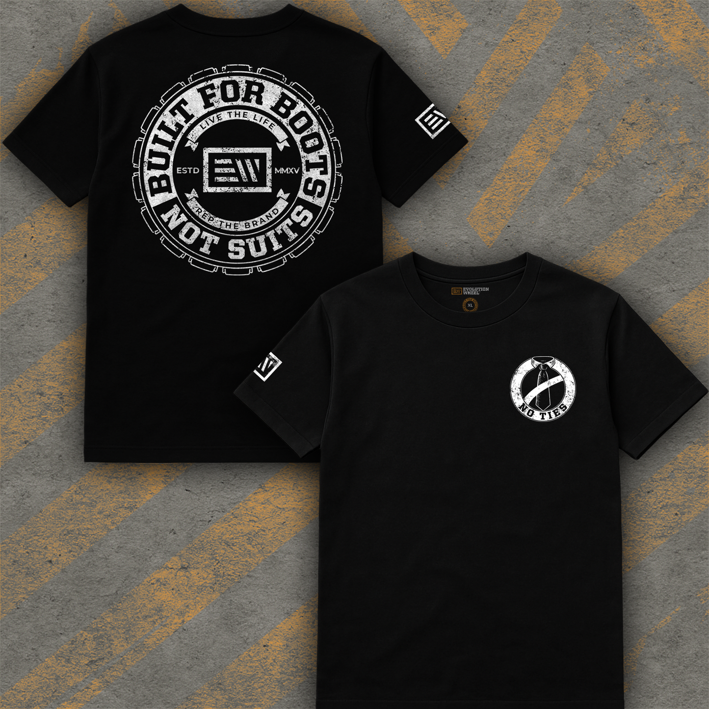 Built For Boots Not Suits Back T-Shirt