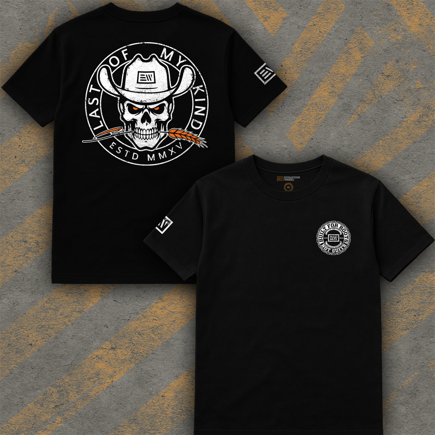Last of My Kind Skull and Wheat Straw T-Shirt