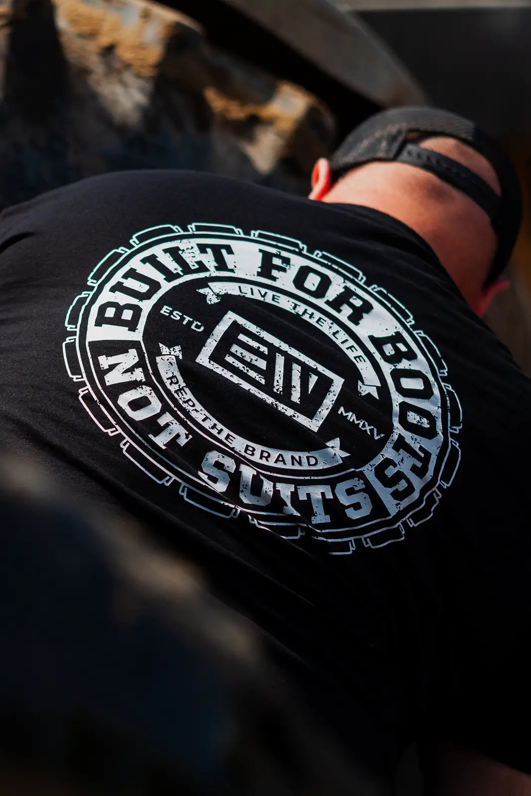 Built For Boots Not Suits Back T-Shirt