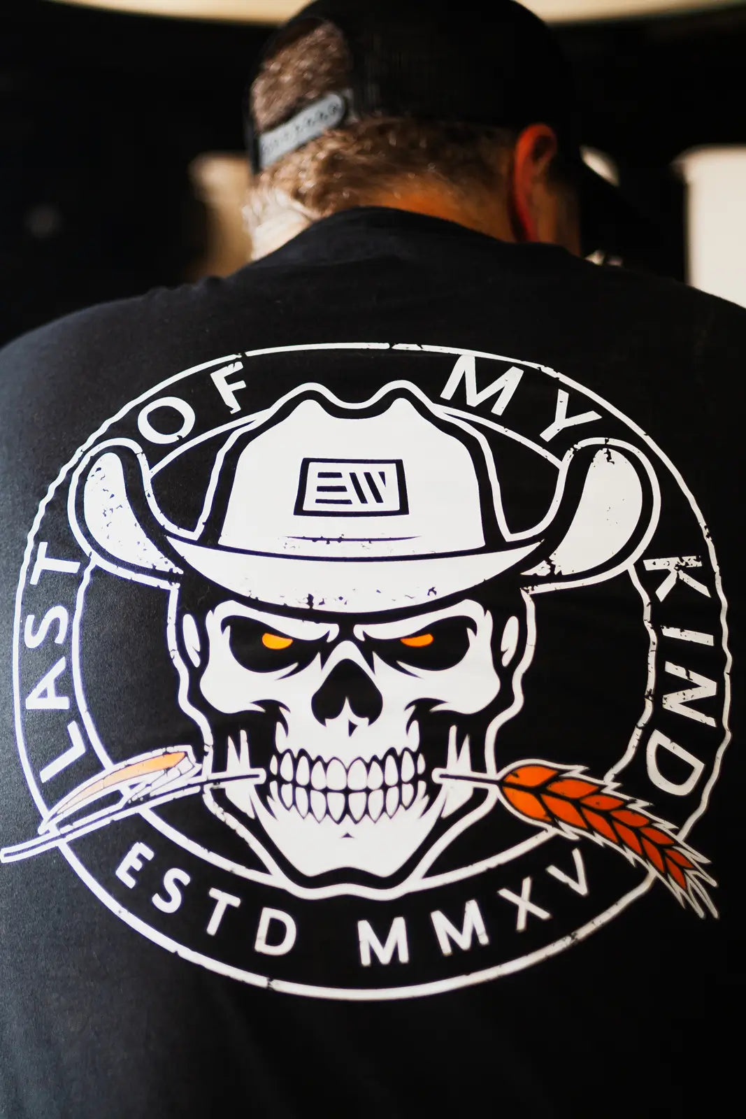 Last of My Kind Skull and Wheat Straw T-Shirt