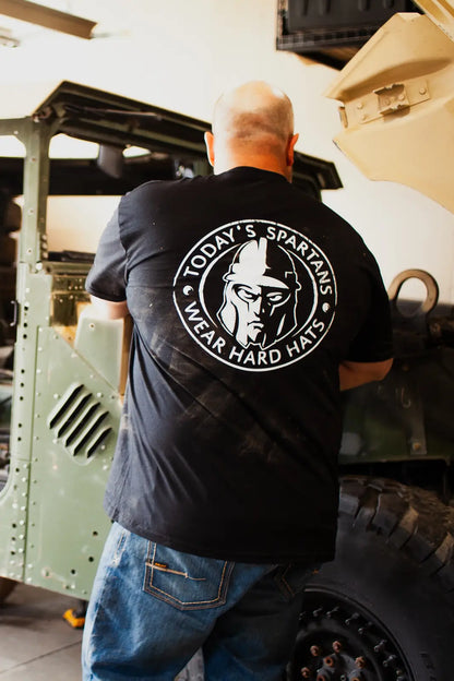Spartan White Helmet T-Shirt