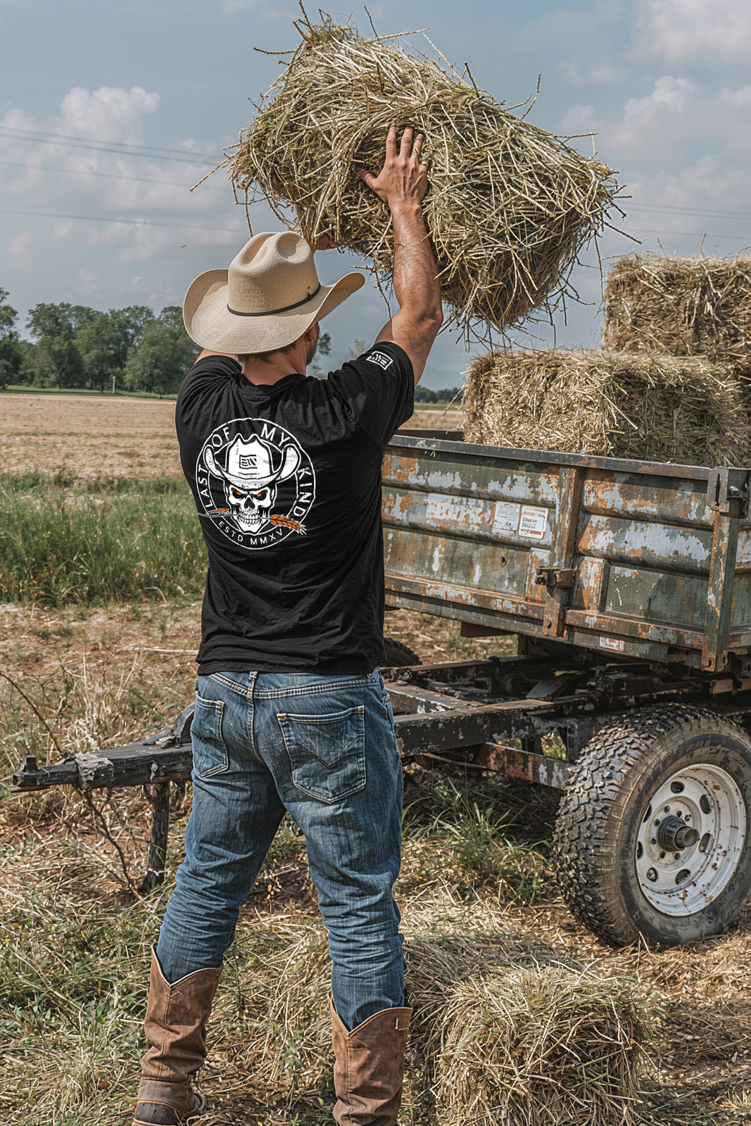 Last of My Kind Skull and Wheat Straw T-Shirt